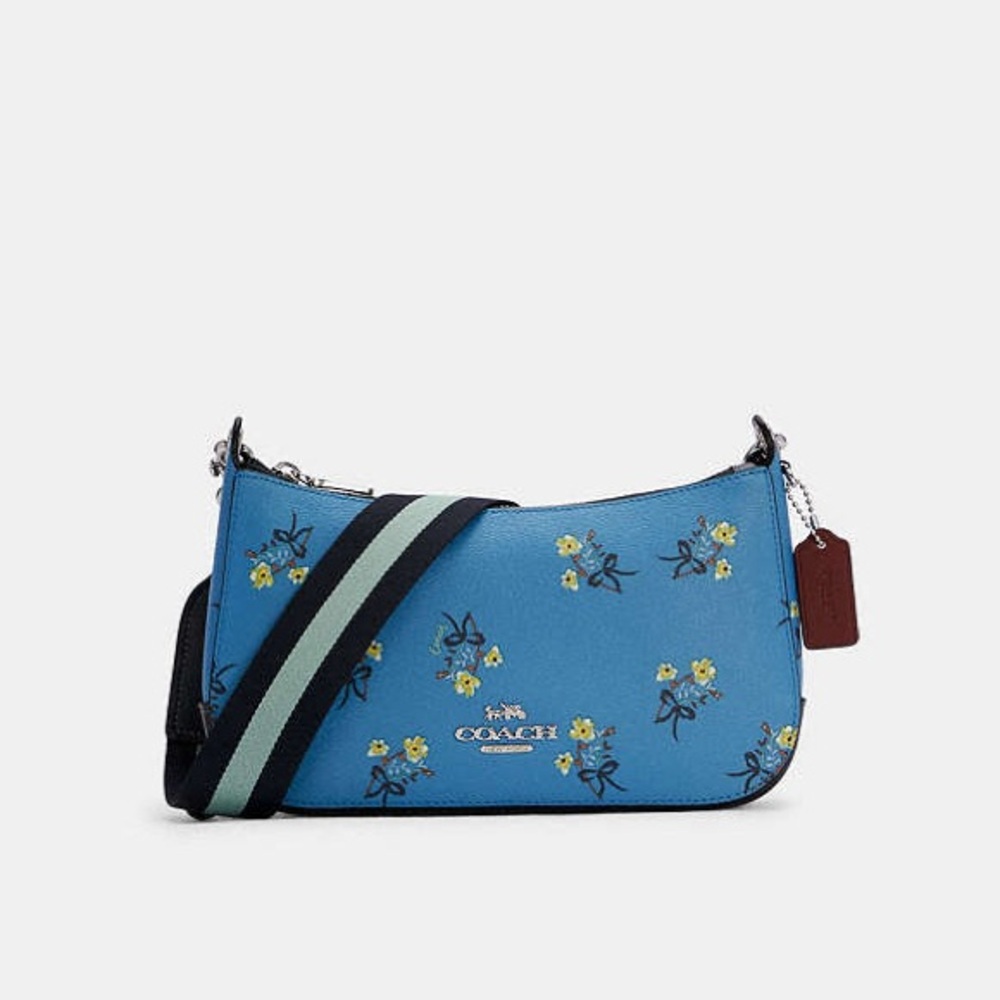 Coach Jes Baguette With Floral Bow Print